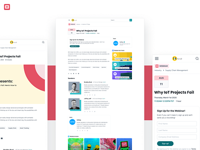 IoT For All Webinar Redesign internet of things iot product design ui ux web design webinar website