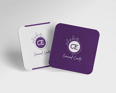 Carnival Events logo branding (7) | Minimal CE logo adobe branding business card company company branding design event management illustration illustrator logo logo design logodesign minimal minimalism minimalist mock up mockup photoshop square business card violet