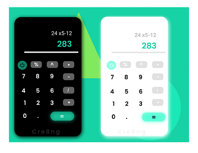 Calculator -app app branding calc calculate calculation calculator calculator app calculator ui checkout cre8ng creative dailyui dailyuichallenge typography ui uidesign ux