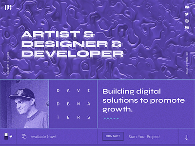 Desktop brutalist portfolio
