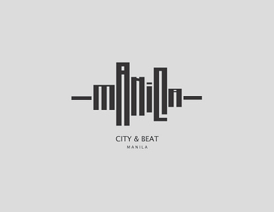 Manila City & Beat app branding design graphic design icon illustration logo minimal typography vector