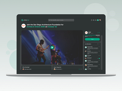 Every.org | Virtual Fundraising app charity desktop donate fundraising live livestreaming nonprofit ui ux video web