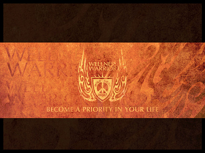 Wellness Warrior Logo and FB Banner branding design logo vector