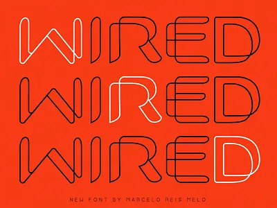 free font wired font freefont type typeface typography