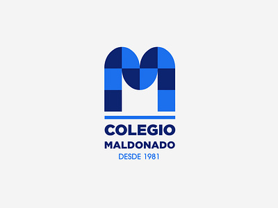 Colegio Maldonado brand branding design institution isologotipo logotype school school logo secondary typography uruguay