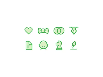 Community Identity Icons alignment brand branding chair community document green icon identity illustration knight leaf logo mark nonprofit pen personality set strategy studio