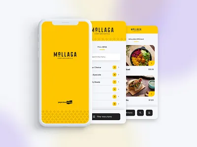 Paperless Menu App app filter food interface menu ordering restaurant ui ux website