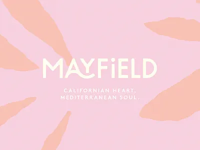 Mayfield Restaurant Logo Design abstract bar branding brand brand identity branding cafe logo logo menu design minimal pattern restaurant restaurant branding restaurant logo typography