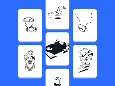 Work in progress apple application character design concept design identity illustration line onboarding