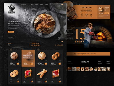 bakery website bakey bread delivery e commerce ui website