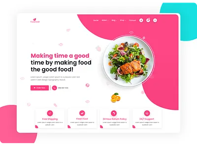 Food Ui agency design illustration logo minimal modern design ui ui 2020 ui challenge ui design ui kit uidesign uiux ux ui website design