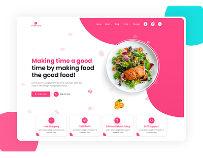 Food Ui agency design illustration logo minimal modern design ui ui 2020 ui challenge ui design ui kit uidesign uiux ux ui website design