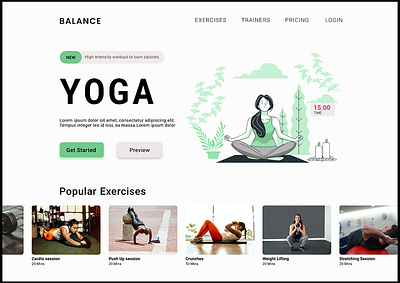 Landing Page Design concept design hero section landing page design uiux website design