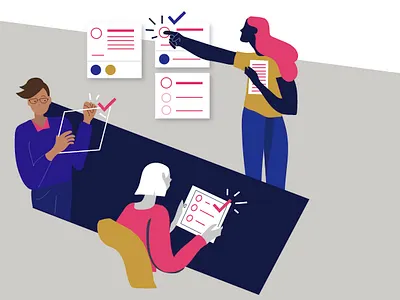 Task Management check list illustration plan project management to do list track project goals