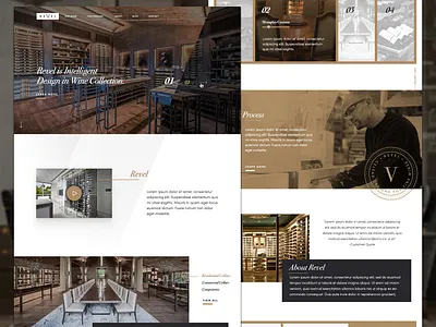 Revel Custom Wine Cellars branding luxury design website design wine