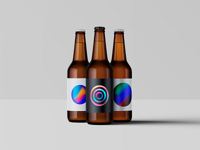 Gradient Mess Labels ambient artwork beer bottle colourful concept designer dribble gradient gradient color graphic design illustraion label label design package packaging space