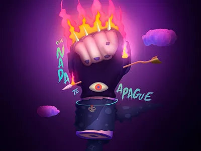 You Are Like Fire 8 march animation feminism fire girl power procreate