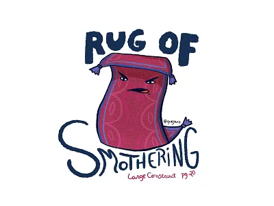 rug of smothering book dnd drawing illustration manual monster rpg ttrpg