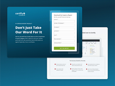 Expense Management Asset Landing Page conversion rate optimization expense management landing page marketing marketing agency software as a service web design