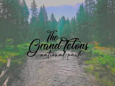 Grand Tetons 4 cover design grand teton graphic design in progress national park typography