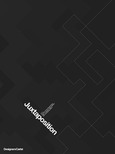 Juxtaposition Poster brand graphic design illustration poster print
