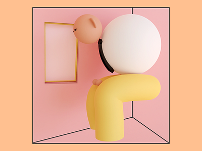 Cramped 3d 3d art blender character characterdesign design geometry illustration start trends