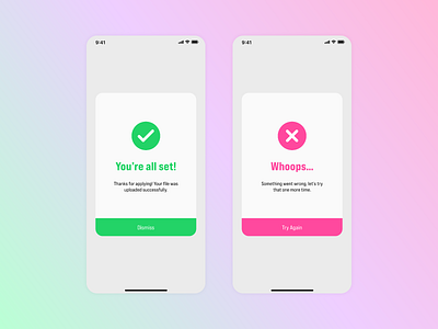 Daily Ui #011 - Flash Message app dailui design flat minimal typography ui web