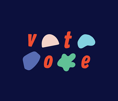 Vote! america brand chicago colorful design election illustration logo register to vote rights vote voting your rights