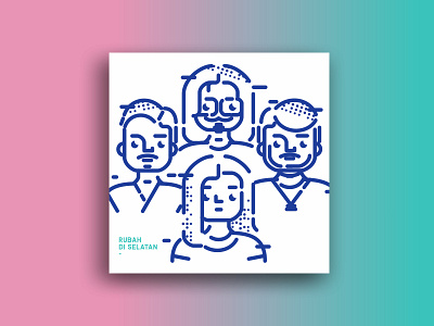 Fan Art for "Rubah Di Selatan" Band art design graphic design illustration vector