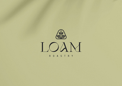 LOAM branding coffee concept design logo minimal typography vector
