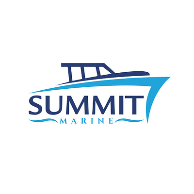 Summit Marine logo brand identity branding business cards business logo company brand logo company logo icon logo logodesign typography vector