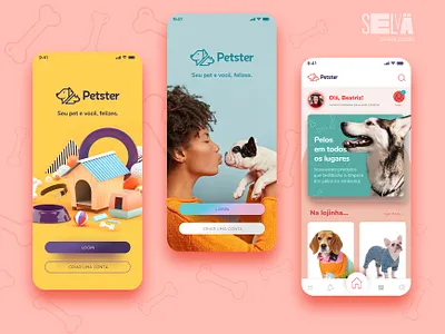 Petster Mobile app app design interface interfacedesign ui