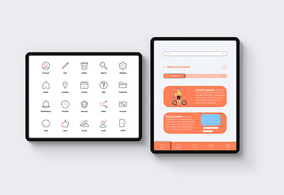 Social Media Icons Set icon design icons set illustration interface line outline social media ui ux vector