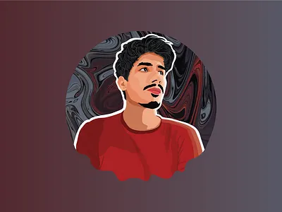 Vector Portrait Red design digitalart digitalartwork illustration illustrator portrait vector
