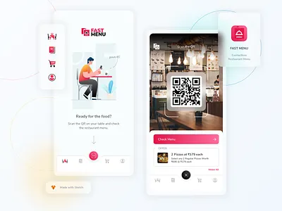 Fast Menu - Contactless Restaurant Menu android app application branding design graphic design ios app iphone app mobile app ui ui design user interface