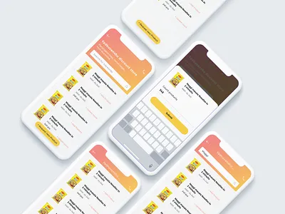 Retail App- Online Kirana chain Mobile App for Niyotail clean ui ecommerce grocery listing onboarding product list retail