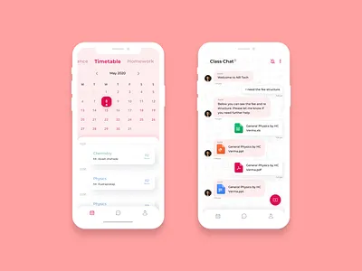 Students App : Campus 365 calendar chat e learning group chat student subjects teachers
