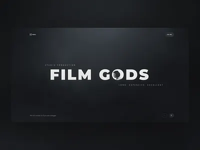 Production Studio branding design home minimal ui