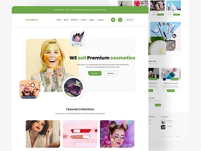 Designed for cosmeticd shop agency agency landing page comics cosmetic cosmetic logo cosmetics ui design trend illustration minimal modern ui ui 2020 ui challenge ui design ux ui website design