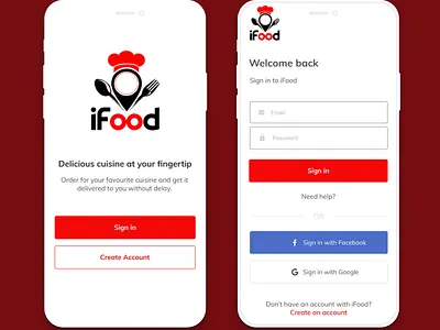 Food App Onboarding app app design branding design food app ui food delivery app logo minimal onboarding screen sign in ui signin ui ui design ux