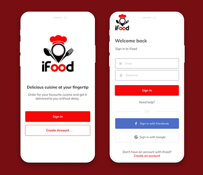 Food App Onboarding app app design branding design food app ui food delivery app logo minimal onboarding screen sign in ui signin ui ui design ux