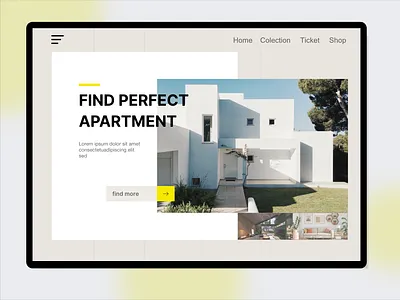 Landing page concept architecture design interface interior landing page layout minimal shop shopping app shopping cart ui web web design website