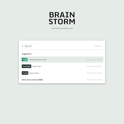 Media search box - Day 5 composition design search sketch ui ux