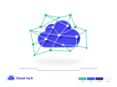 Cloud tech - Technology logo design branding app best logo branding clever smart modern cloud logo cloud tech connect creative design graphic design designer internet logo logo design logo designer logo idea mark logomark brandmark modern logo need logo tech logo vector