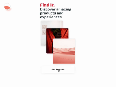 Find It App 3d art ecommerce find it ionic magazine mobile ui three.js threejs ui design