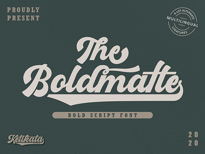 Boldmatte Bold Script Font black bold fonts branding calligraphy font font design lettering logotype retro font script script font typeface typography