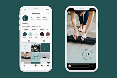 Branding: Pilates Studio brand design brand identity branding branding and identity instagram instagram post logo logo design