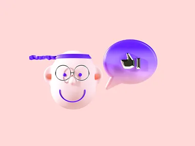 Flux Academy: Mentorship 3d c4d character clean crislabno design illustration keyvisual render ui ux