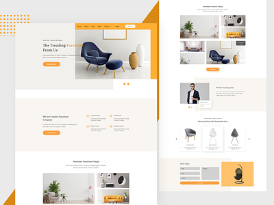 The Trading Furniture agency agency branding agency website agenda agent amazon app clean agency cleanwork dribbble best shot dribbble most view shot furniture design furniture website landing design shopify web and mobile web design agency web designer webdesign website design