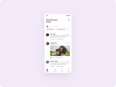 Social Media App app design feeds minimal mobile mobile app mobile app design social media social media design social network twitter ui uidesign ux